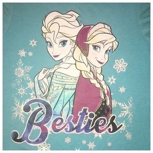 Disney Anna & Elsa Besties Shirt size 6